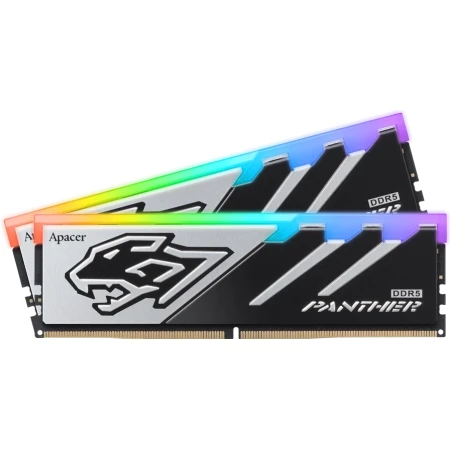 ОЗУ Apacer Panther RGB 32GB (2х16GB) 6000MHz DIMM DDR5, (AH5U32G60C6229BAA-2) ОЗУ Apacer Panther RGB 32GB (2х16GB) 6000MHz DIMM DDR5, (AH5U32G60C6229BAA-2)