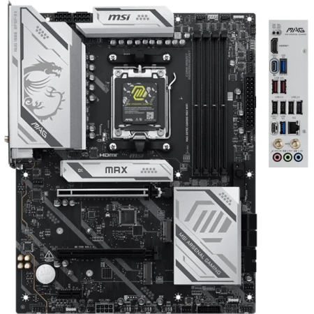 Материнская плата MSI MAG X870E GAMING MAX WIFI DDR5 Материнская плата MSI MAG X870E GAMING MAX WIFI DDR5