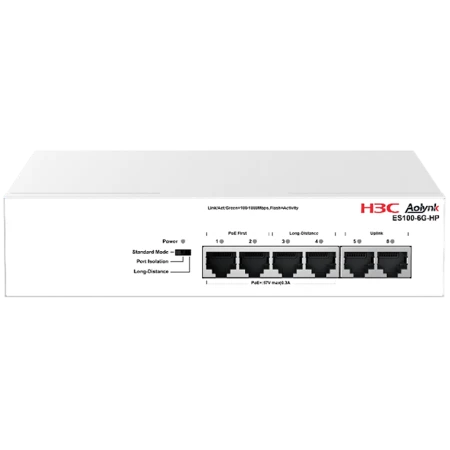 Коммутатор H3C Aolynk ES100-6G-HP Коммутатор H3C Aolynk ES100-6G-HP