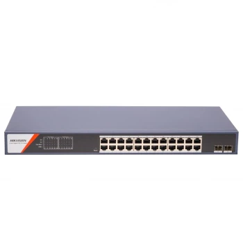 Коммутатор Hikvision DS-3E1526P-SI-24P2F