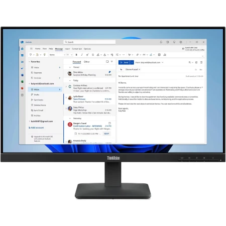 Монитор Lenovo ThinkVision S24-4e Raven Black (64B5KAR1EU)