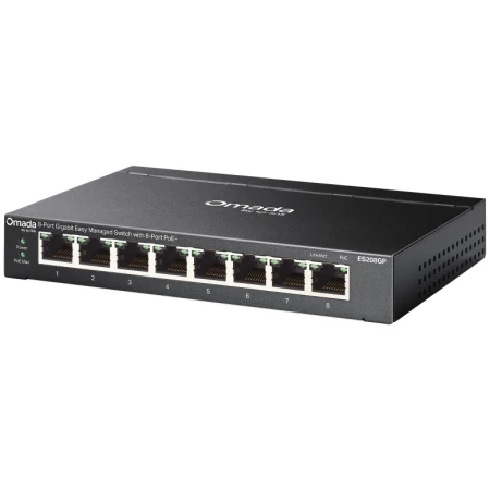 Коммутатор TP-Link Omada ES208GP Коммутатор TP-Link Omada ES208GP