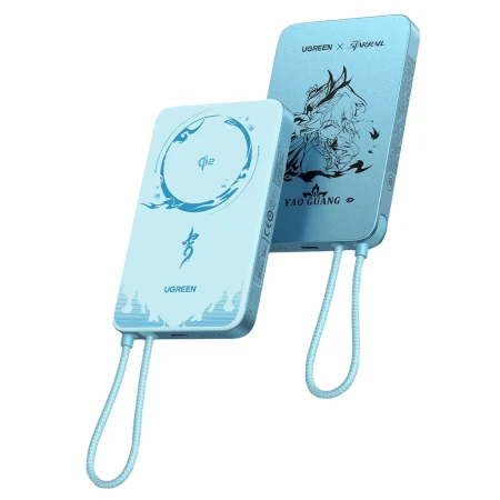 Power Bank Ugreen MagFlow Air PB570 10000mAh Blue, (75982SR) Power Bank Ugreen MagFlow Air PB570 10000mAh Blue, (75982SR)