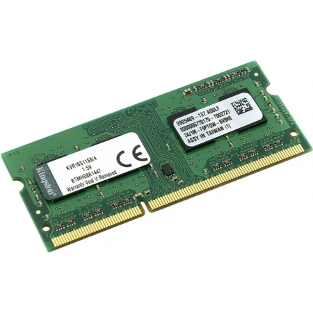 ОЗУ Kingston ValueRAM 4GB 1600MHz SODIMM DDR3, (KVR16S11S8/4)