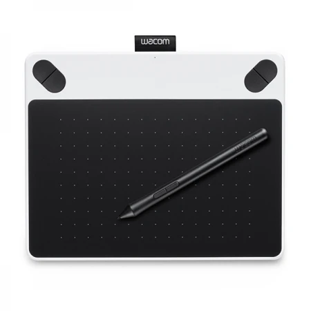 Графический планшет Wacom Intuos Draw Small, Black-White,6"x3.7", беспроводное перо,USB + код для ПО