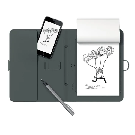 Графический планшет Wacom Bamboo Spark c креплением для iPad Air 2, 5.8x8.2",шариковая ручка,ВТ,USB Графический планшет Wacom Bamboo Spark c креплением для iPad Air 2, 5.8x8.2",шариковая ручка,ВТ,USB