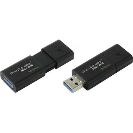 USB Флешка Kingston 128GB 3.0 DT100G3/128GB черный
