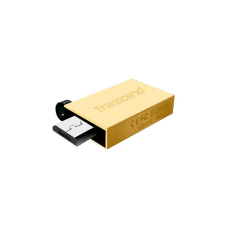 USB Флешка Transcend 32GB 2.0 OTG TS32GJF380G золото