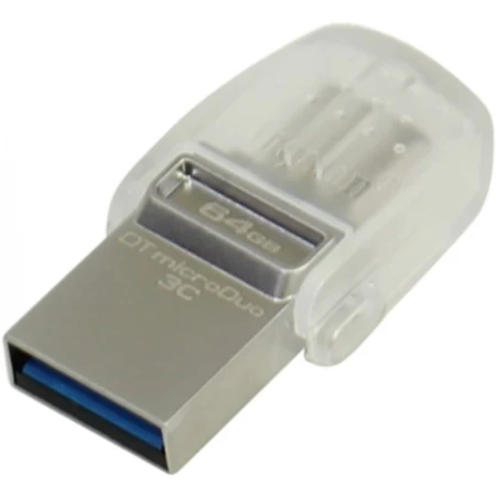 USB Флешка Kingston 64GB 3.0 OTG DTDUO3C/64GB металл