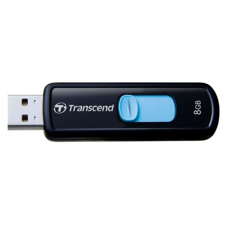 USB Флешка Transcend 8GB 2.0 TS8GJF500 черный-синий