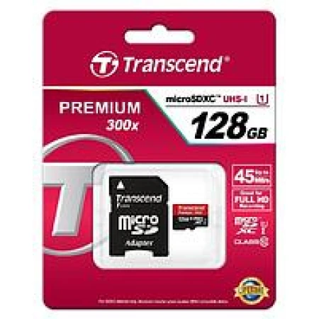Карта памяти Transcend MicroSD 128GB Class 10 U3 TS128GUSD500S