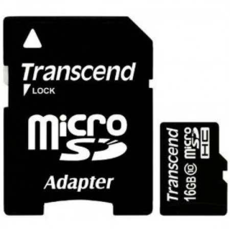 Карта памяти Transcend MicroSD 16GB, Class 10 U1, (TS16GUSD300S)