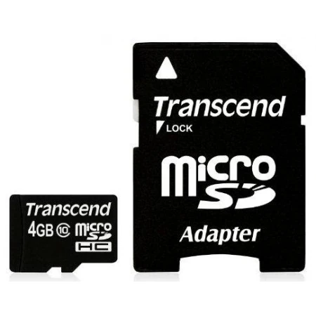 Карта памяти Transcend MicroSD 4GB Class 10 TS4GUSDHC10 Карта памяти Transcend MicroSD 4GB Class 10 TS4GUSDHC10
