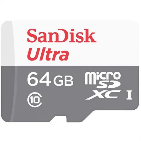 Карта памяти SanDisk MicroSD 64GB Class 10 U1 SDSQUNB-064G-GN3MN