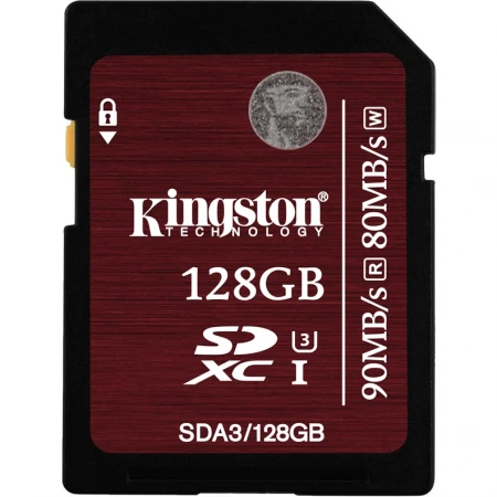 Карта памяти Kingston SD 128GB Class 10 U3 SDG/128GB