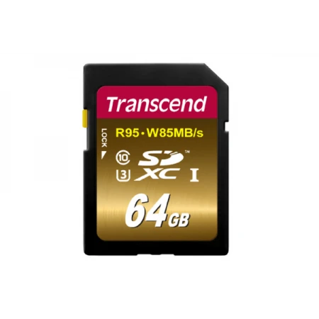 Карта памяти Transcend SD 64GB Class 10 U3 TS64GSDC300S