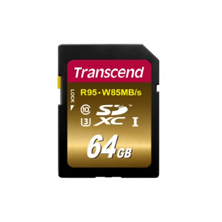 Карта памяти Transcend SD 64GB Class 10 U3 TS64GSDU3