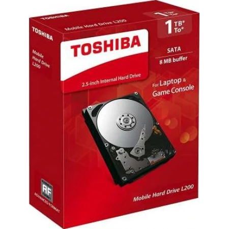 Жёсткий диск Toshiba 1Tb, HDD, 2.5", 9.5mm, 5400rpm, 8MB, SATA II 3Gb/S, HDWJ110EZSTA