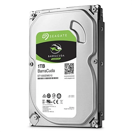 Жёсткий диск Seagate BarraCuda 1Tb, HDD, 3.5", 7200rpm, 64MB, SATA 6Gb/S, ST1000DM010
