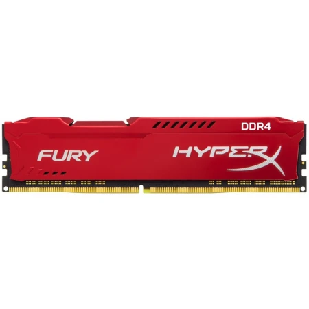 ОЗУ Kingston 8Gb/2400MHz DDR4 DIMM, HyperX Fury, CL15, HX424C15FR2/8, Red