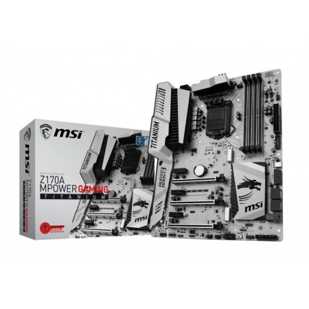 Материнская плата MSI Z170A MPOWER GAMING TITANIUM, Z170, 4xDIMM DDR4, 3xPCI-E x16, 3xPCI-E x1, 6xSATA, 2xM.2, HDMI, DVI, ATX