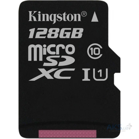 Карта памяти Kingston MicroSD 128GB Class 10 U1 SDCS/128GBSP