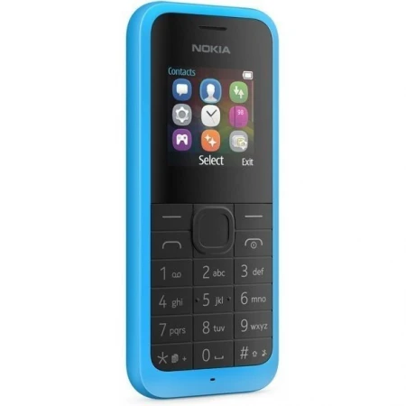 Мобильный телефон Nokia 105 Dual sim, Cyan/Бирюзовый