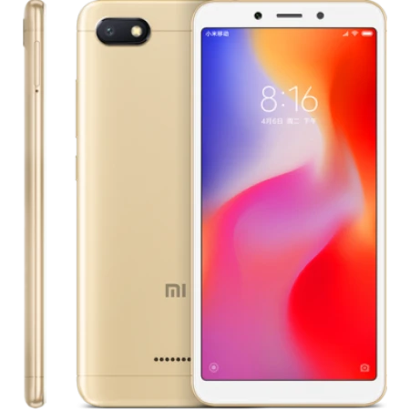 Смартфон Xiaomi Redmi 6A, 16GB, Gold Смартфон Xiaomi Redmi 6A, 16GB, Gold