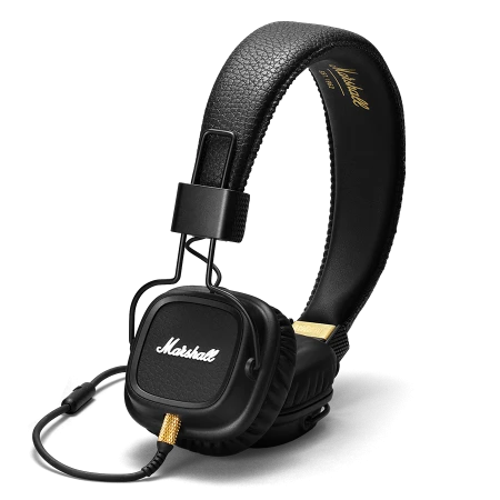 Гарнитура Marshall Major II, 10Hz-20kHz, 64 Om, 99 dB, 1.8m, Pitch Black Гарнитура Marshall Major II, 10Hz-20kHz, 64 Om, 99 dB, 1.8m, Pitch Black