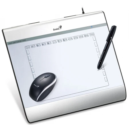 Графический планшет Genius MousePen i608X, 6"x8", беспроводное перо, беспроводная мышь, USB