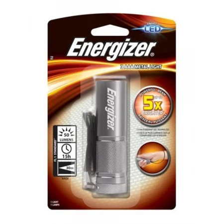 Фонарь Energizer Metal light 3xААА черный
