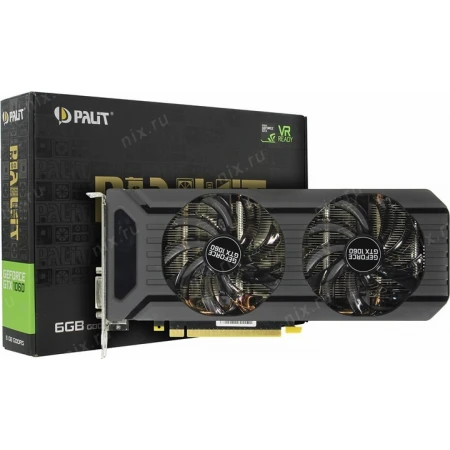 Видеокарта Palit GeForce GTX 1060 Dual 6GB, (NE51060015J9-1061D)