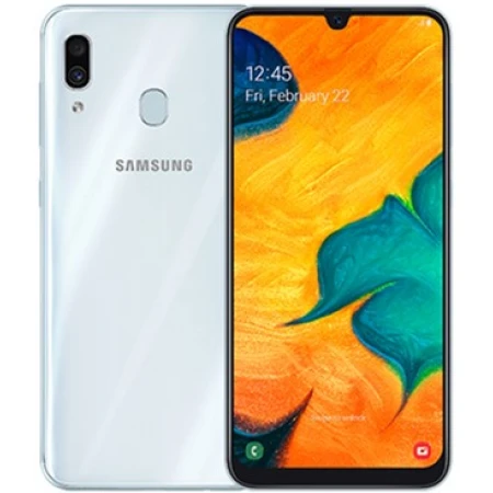 Смартфон Samsung Galaxy A30 32GB, White Смартфон Samsung Galaxy A30 32GB, White