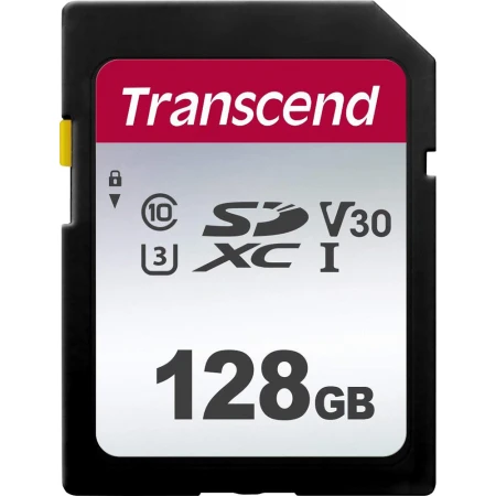 Карта памяти Transcend SD 128GB Class 10 U3 TS128GSDC300S Карта памяти Transcend SD 128GB Class 10 U3 TS128GSDC300S
