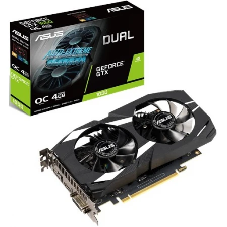 Видеокарта Asus GeForce GTX 1650 Dual OC 4GB, (DUAL-GTX1650-O4G)