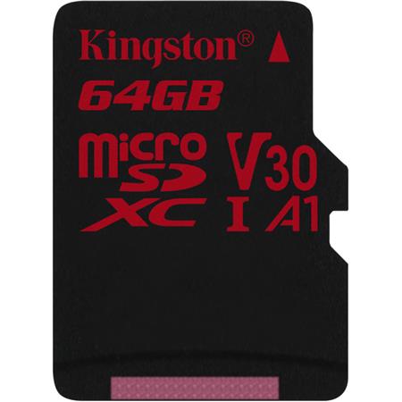 Карта памяти Kingston MicroSD 64GB Class 10 U3 A1 SDCR/64GBSP