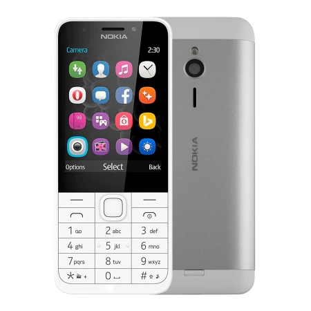 Мобильді телефон Nokia 230 DS, Ақ