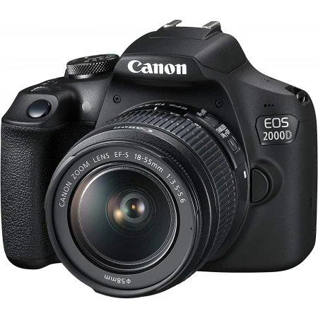 Зеркальный фотоаппарат Canon EOS 2000D Kit, 18-55mm IS III, Black