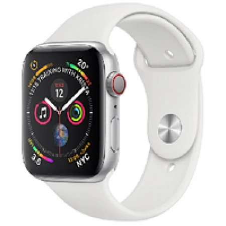 Смарт-часы Apple Watch Series 5, 44mm Silver Aluminium Case with White Sport Band, (MWVD2GK/A)