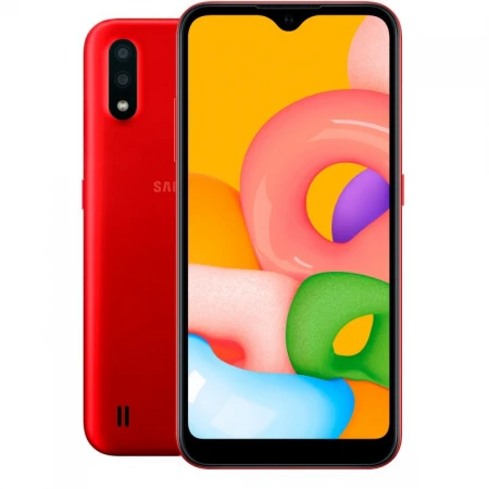 Смартфон Samsung Galaxy A01 16GB Red, (SM-A015FZRDSKZ)