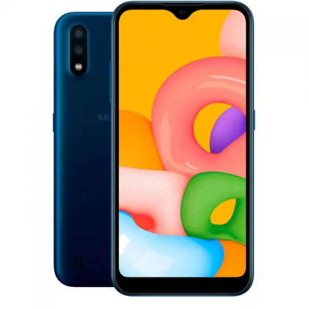 Смартфон Samsung Galaxy A01 16GB Blue, (SM-A015FZBDSKZ) Смартфон Samsung Galaxy A01 16GB Blue, (SM-A015FZBDSKZ)