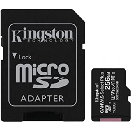 Карта памяти Kingston Canvas Select Plus MicroSD 256GB, Class 10 UHS-I, (SDCS2/256GB)