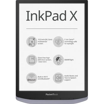 Электронная книга PocketBook 1040 InkPad X, Metallic Grey