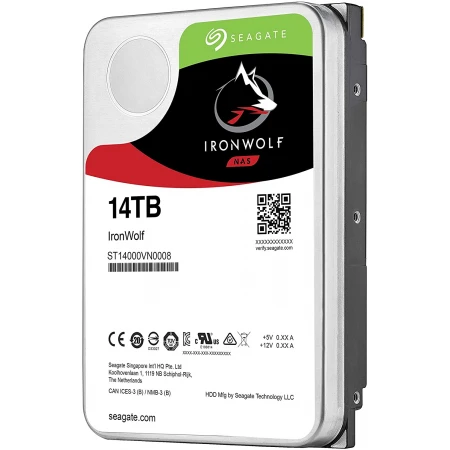 Жёсткий диск Seagate IronWolf 14TB, (ST14000VN0008)