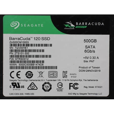 SSD диск Seagate BarraCuda 120 500GB, (ZA500CM10003) SSD диск Seagate BarraCuda 120 500GB, (ZA500CM10003)