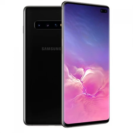 Смартфон Samsung Galaxy S10+ 128GB Ceramic Black, (SM-G975FCKDSKZ)