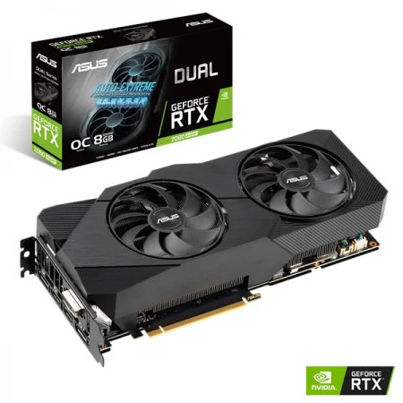 Видеокарта Asus GeForce RTX 2060 Super Dual EVO V2 8GB, D(UAL-RTX2060S-8G-EVO-V2) Видеокарта Asus GeForce RTX 2060 Super Dual EVO V2 8GB, D(UAL-RTX2060S-8G-EVO-V2)