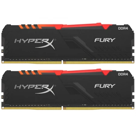ОЗУ Kingston HyperX Fury RGB 32GB (2х16GB) 2666MHz DIMM DDR4, (HX426C16FB3AK2/32)