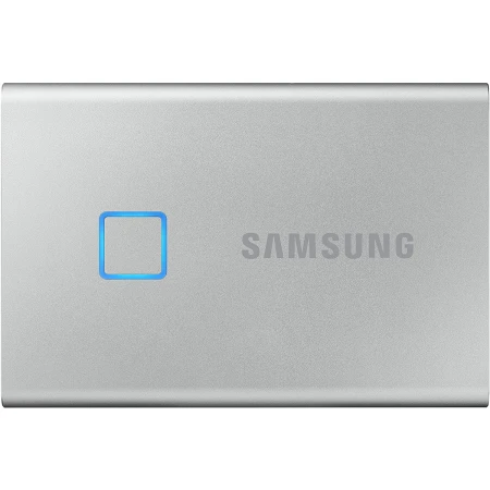 Внешний SSD Samsung T7 Touch Silver 1TB, (MU-PC1T0S/WW)