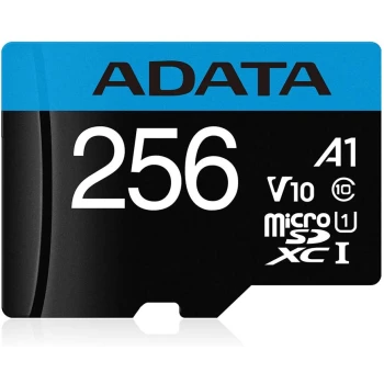 Карта памяти Adata Premier MicroSD 256GB, Class 10 UHS-I U1, (AUSDX256GUICL10A1-RA1)